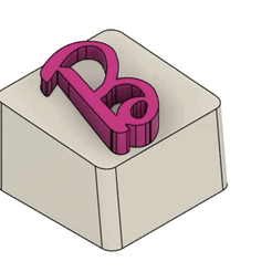B.gif Archivo 3D gratis Keycap Barbie・Diseño de impresión 3D para descargar