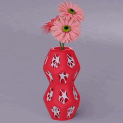 anigif.gif STL file Hexa-Penta Flower Vase・3D printable model to download