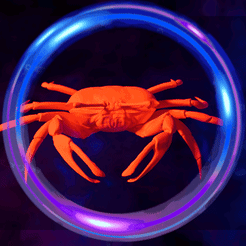 A-1.gif STL file fiddler crabs female. fiddler crabs female・3D printer design to download