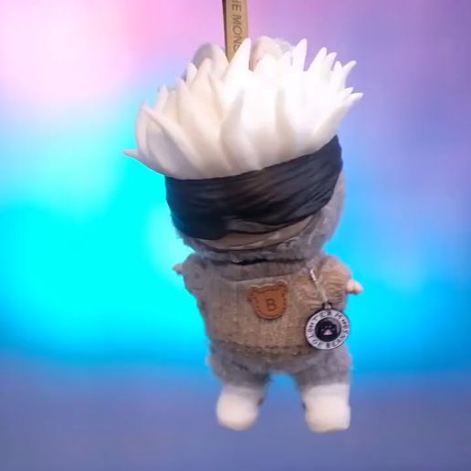 Labubu 配件 - Labubu gojo Satoru（眼罩和头发） - 柔术 Kaisen