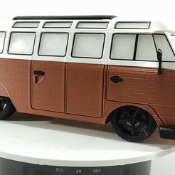 ezgif.com-video-to-gif.gif 3D-Datei Volkswagen T1 Samba Bus 21 Fenster・Design zum Herunterladen und 3D-Drucken