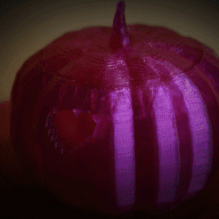 Jackolantern-light_1.gif STL file Low-poly Pixel Pumpkins!・3D printing idea to download