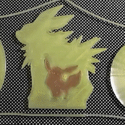 20230414_151526_h264_AdobeExpress_AdobeExpress.gif STL file Jolteon and Eevee figure with stand.・3D printing design to download