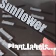 Sunflower.gif 3D Printable Sunflower Plant Tag – Bright Multi-Color & STL Files for Sunny Gardens