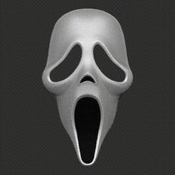 GFCG.gif STL file GHOSTFACE / SCREAM MASK・Template to download and 3D print