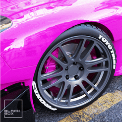 0.gif STL file GTCO JDM Style Wheel, brake and Tire for diecast and RC model 1/64 1/43 1/24 1/18 1/10....・3D print design to download, BlackBox
