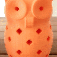 Owl.gif STL-Datei Eulen-Sparschwein herunterladen • Objekt für den 3D-Druck, materializing3d