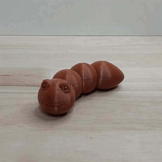 Worms - flexy & customizable 3D model