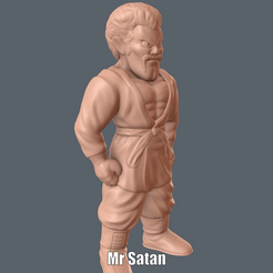 Mr Satan.gif Download free STL file Mr Satan (Easy print no support) • Object to 3D print, Alsamen