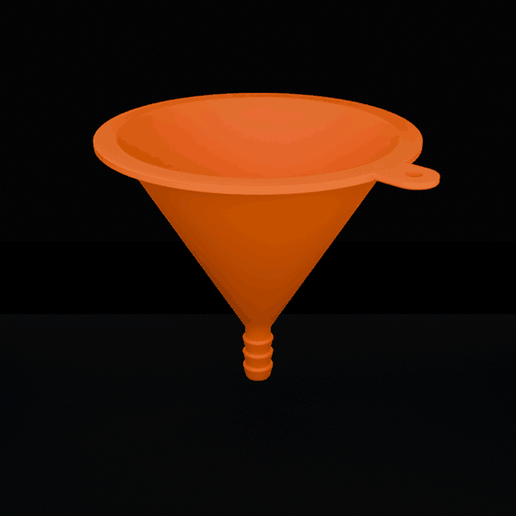 Hose barb funnel for 13 mm hose - 3 sizes, no supports