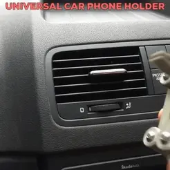 universal_car_phone_holder.gif STL file universal car phone holder・3D print object to download