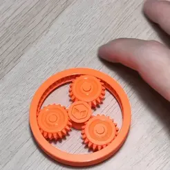 Keychain-PlanetaryGear.gif STL file Keychain - Planetary Gears (Print-in-Place)・3D printer model to download, MaquinaES