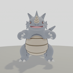 Rhinoféros.gif Archivo STL Pokémon - Rinoferos・Modelo para descargar e imprimir en 3D