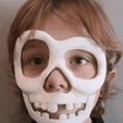 20221026_190357.gif Archivo STL Mascara de Calavera divertida para Halloween・Plan de impresión en 3D para descargar
