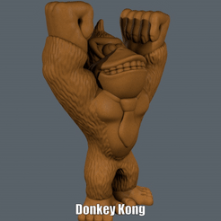 Donkey Kong.gif Descargar archivo STL gratis Donkey Kong (Easy print no support) • Diseño para impresión en 3D, Alsamen