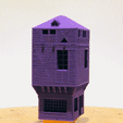 anime_colombage_400.gif STL file half-timbered house・3D print model to download