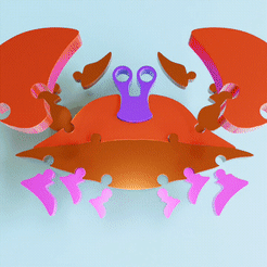 crab.gif STL file Crab・3D print design to download, vradyvi