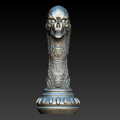 2.gif Télécharger fichier OBJ Ajedrez Alien Giger KING • Objet pour imprimante 3D, Enkil_Estudio_3D