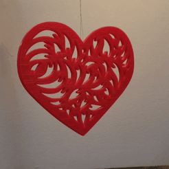 20230214_125142.gif STL file Heart Ornament 2・3D printable model to download
