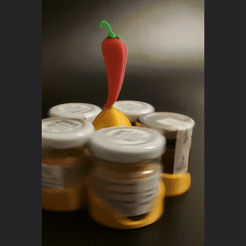 ezgif.com-gif-maker-2.gif 3MF file Spice chili holder🌶️・3D printable model to download, hypercube