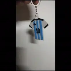 Vídeo-sin-título-‐-Hecho-con-Clipchamp-1.gif Messi Argentina T-Shirt Keychain