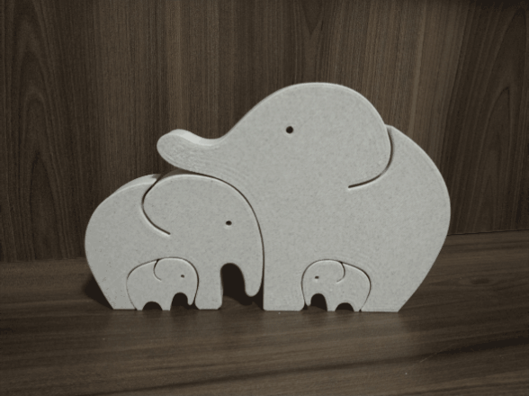 20220512_220333-1.gif Télécharger fichier STL Famille d'éléphants • Plan pour impression 3D, 3drs