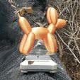 balloonDogGif.gif STL file Balloon Animal Dog Statue, Flex Print, Cute Dog art・Model to download and 3D print