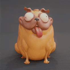 Monchi.gif 3D file Monchi・Template to download and 3D print