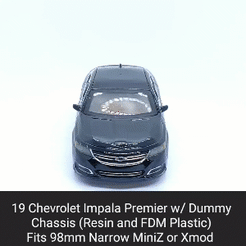19-Impala.gif 19 Impala Premier Body Shell with Dummy Chassis (Xmod and MiniZ)