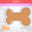 Bone~9.5in.gif Bone Cookie Cutter 9.5in / 24.1cm