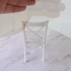 MINIATURE-MODEL-OF-IKEA-INGOLF-CHAIR-FOR-1-12-DOLLHOUSE.gif STL file 1:12 Miniature model of IKEA Ingolf Chair for 1:12 Dollhouse・3D printable model to download, RAIN