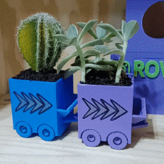 InShot_20230926_104457661.gif Free 3D file Rolling planter - On-site printing - self-watering - #PLANTERSXCULTS・3D printing model to download