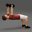 ezgif.com-gif-maker-19.gif Muscular man working out in gym doing exercises with dumbbell chest