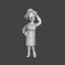 GIF.gif STL file THE SIMPSONS MRS KRABAPPEL .STL .OBJ 3D・Template to download and 3D print, vadi
