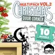COP.gif 🎅 Christmas door corners vol. 2 💸 Multipack of 10 models 💸 (santa, decoration, decorative, home, wall decoration, winter) - by AM-MEDIA