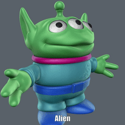 Alien.gif Archivo STL Alien (Easy print and Easy Assembly)・Objeto imprimible en 3D para descargar, Alsamen