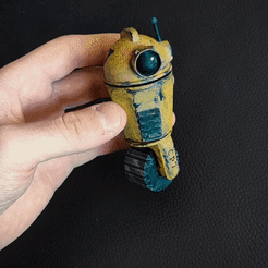 VID_20220114_125554-0-0.gif Download free STL file Cute letter carrier robot • 3D print object, Crafitys