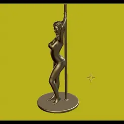 Pole Dancer.gif Datei STL Pole Dancer・Design für 3D-Drucker zum herunterladen