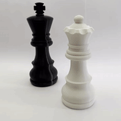 200.gif STL file Salt and pepper chess pieces・3D printing design to download, lucaaydtprint