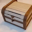final-chest.gif Magnificent wooden drum chest - Magnifique coffre en bois à motif tambour