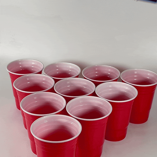 Beer Pong Funnel Dispenser Beerpong Partygame 10 Cups