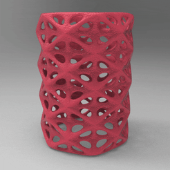 untitled.443.gif STL file voronoi, pencil, container, container, geometri, vase, lamp・3D printable model to download