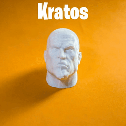 caca.gif Descargar archivo STL gratis Kratos (joven) Kit de PLA a escala 1/6 (sin soportes)・Modelo para la impresora 3D, lacalavera