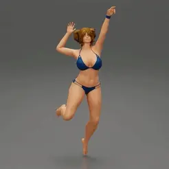 ezgif.com-gif-maker-4.gif VolleyBall Girl 1 Posing 3D Print Model