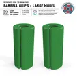 Banner.gif BARBELL GRIPS - LARGE MODEL | Gym Weight Bar Grips, Dumbell Grips