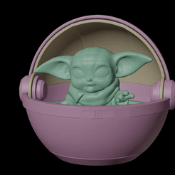 ezgif.com-video-to-gif.gif STL file Baby Yoda・3D printer model to download, AndriVx