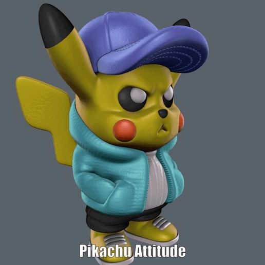 Pikachu-Attitude.gif 皮卡丘的态度（易于打印和组装）