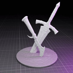 video.gif STL file Abyss Watchers Farron Greatsword・3D printer design to download