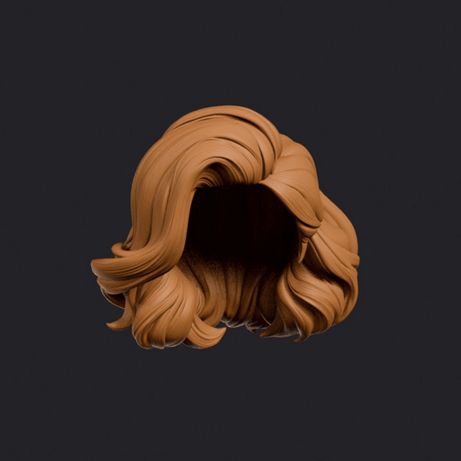 High Side Roll Bob with Sculpted Wave Ends Hairstyle