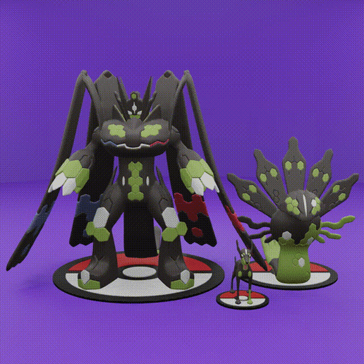 🐉 Pokemon No. 718 Zygarde・ STL File for 3D printing・Cults